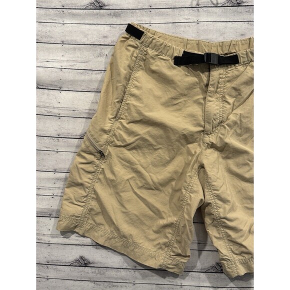 Patagonia Mens Hiking Short Sz M Khaki Tan Belted Hiking Outdoor 10" Inseam - Picture 3 of 16